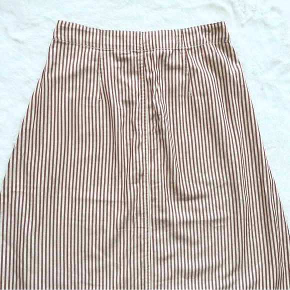 Madewell | Patio Button Linen Skirt; Size 6 - Picture 6 of 7